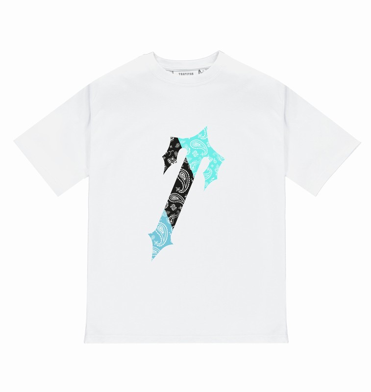 Trapstar Irongate Paisley 白 ターコイズ | TS-65022