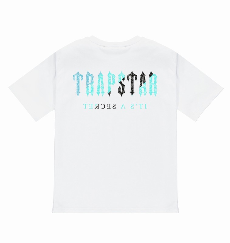 Trapstar Irongate Paisley 白 ターコイズ | TS-65022