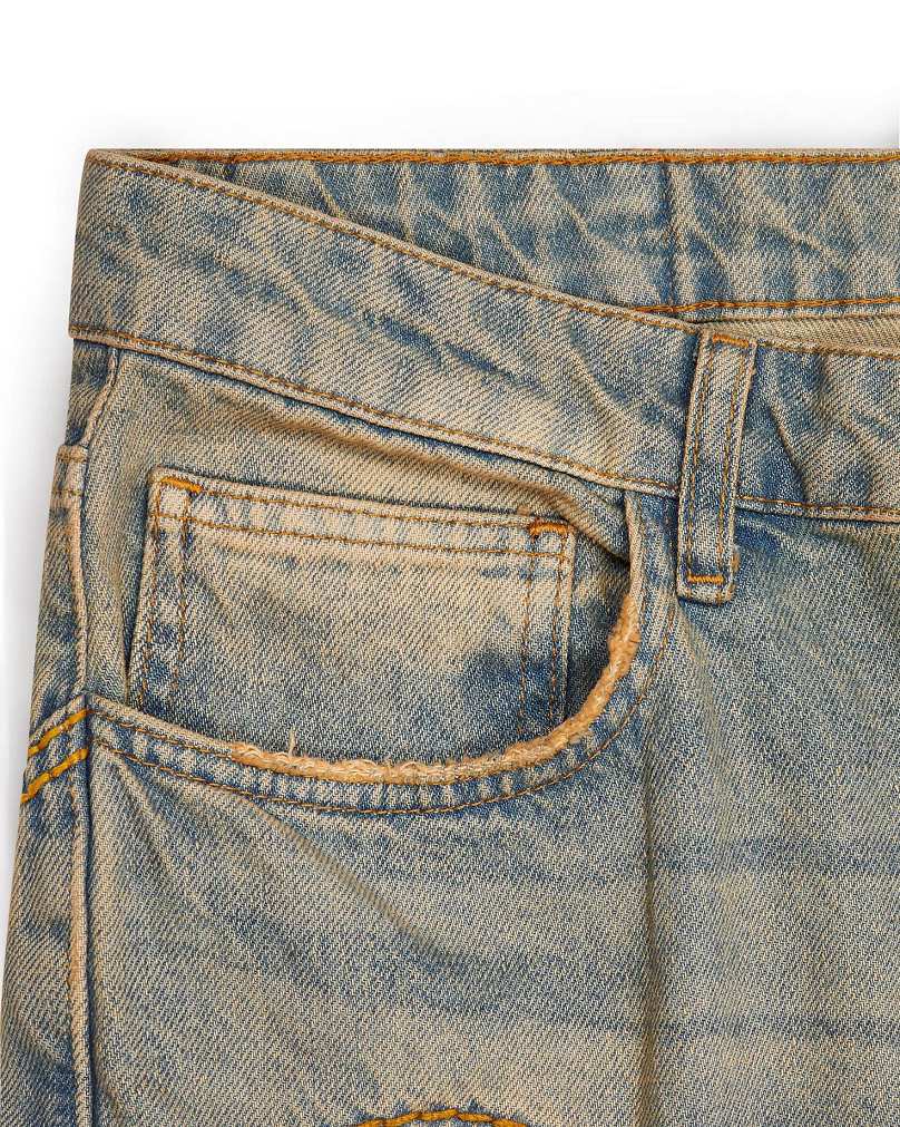 Trapstar Irongate Panel Denim Jeans 青 | TS-65316