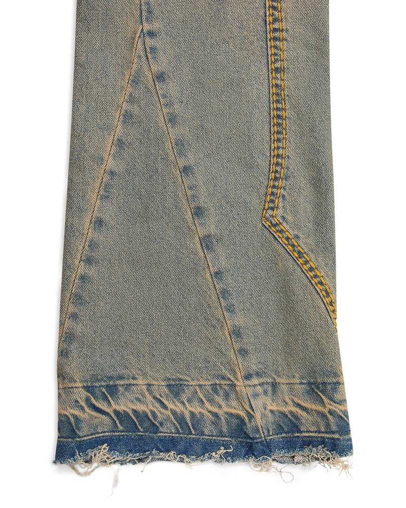 Trapstar Irongate Panel Denim Jeans 青 | TS-65316