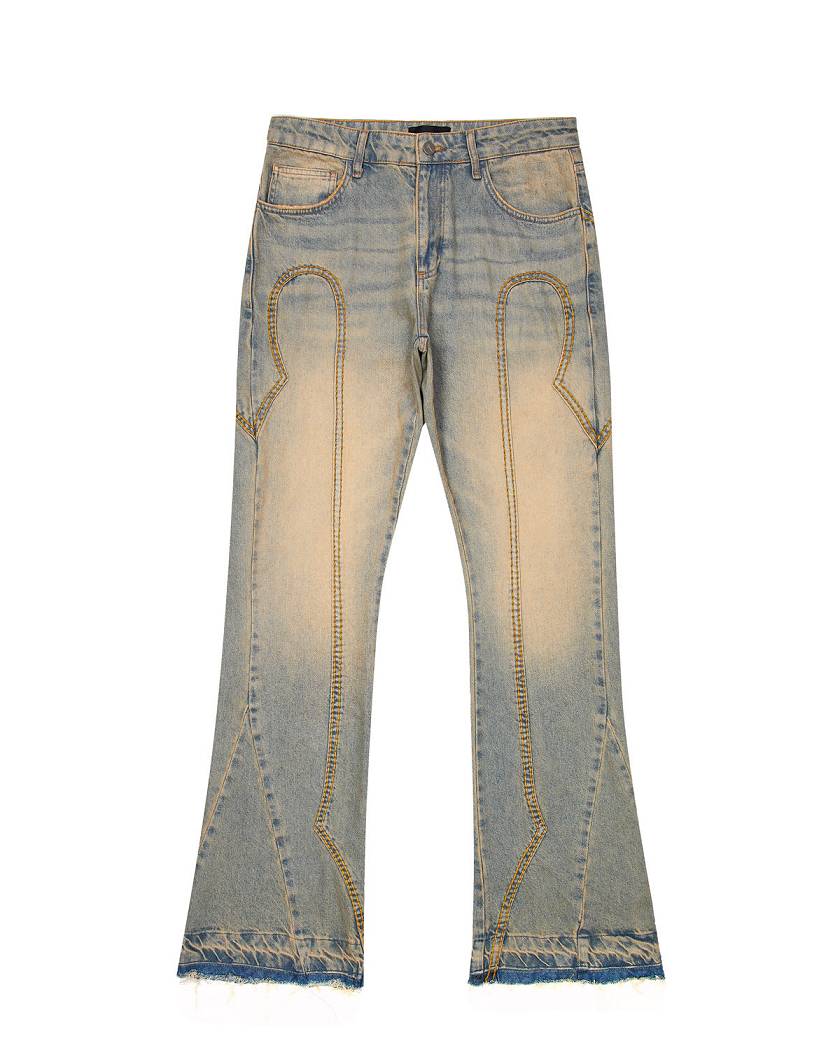 Trapstar Irongate Panel Denim Jeans 青 | TS-65316