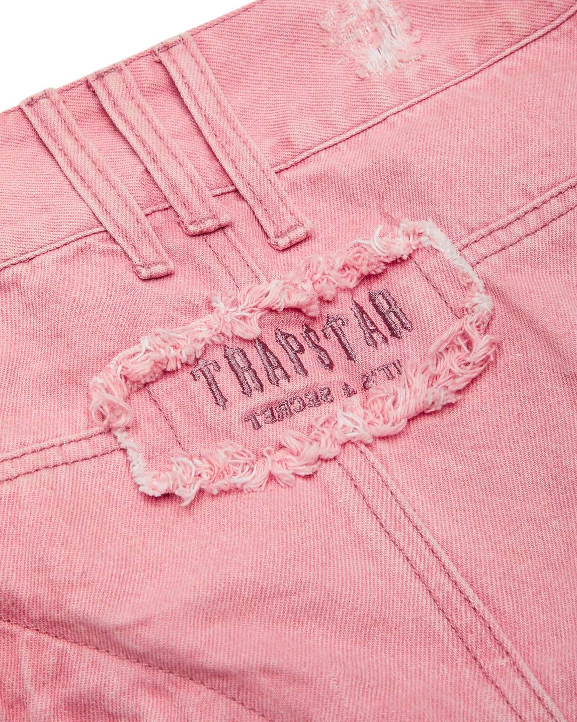 Trapstar Irongate T Denim Zip Detail Mini Skirt ピンク | TS-65101