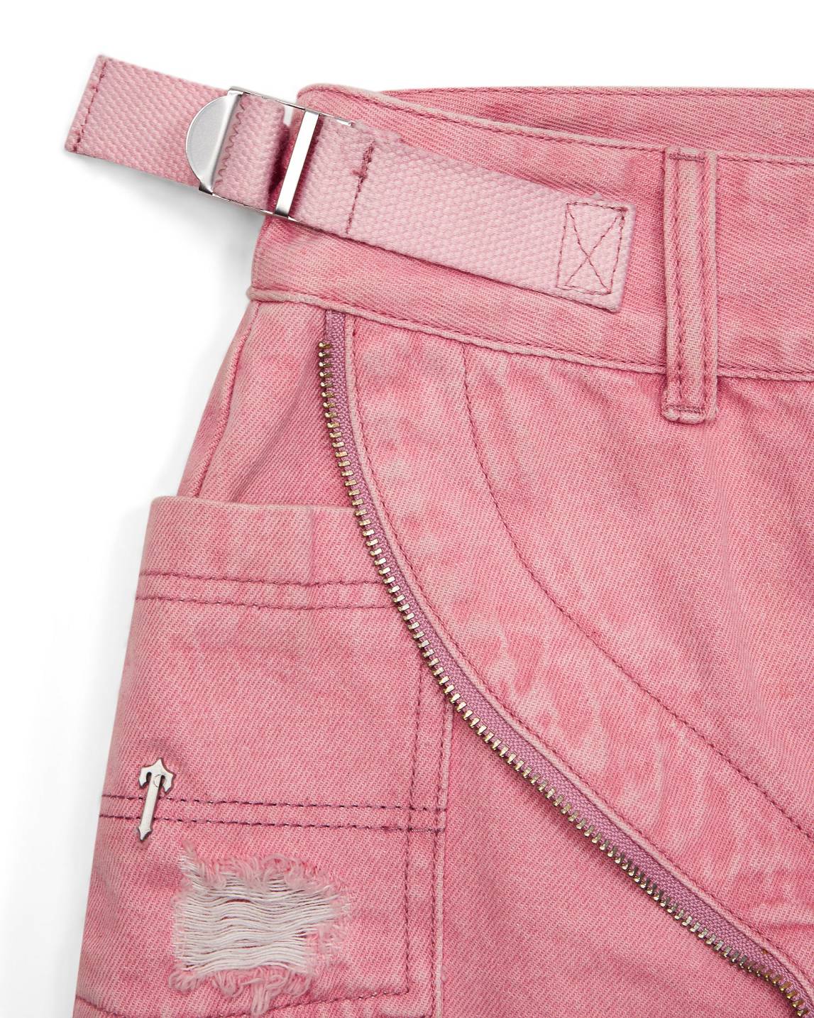 Trapstar Irongate T Denim Zip Detail Mini Skirt ピンク | TS-65101