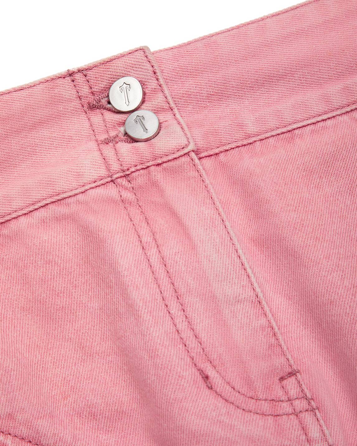 Trapstar Irongate T Denim Zip Detail Mini Skirt ピンク | TS-65101