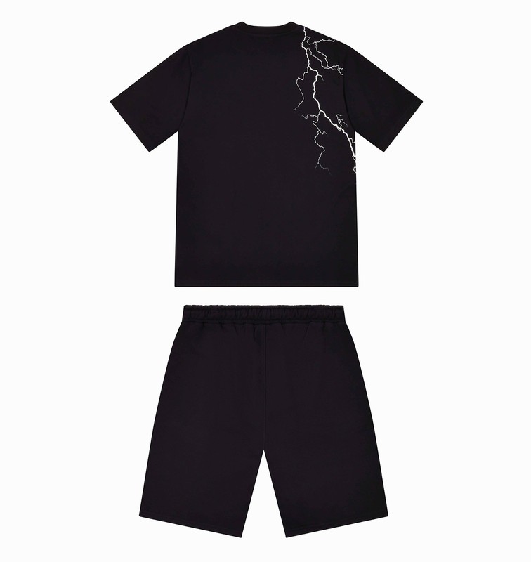 Trapstar Irongate T Lightning Shorts 黒 | TS-64924