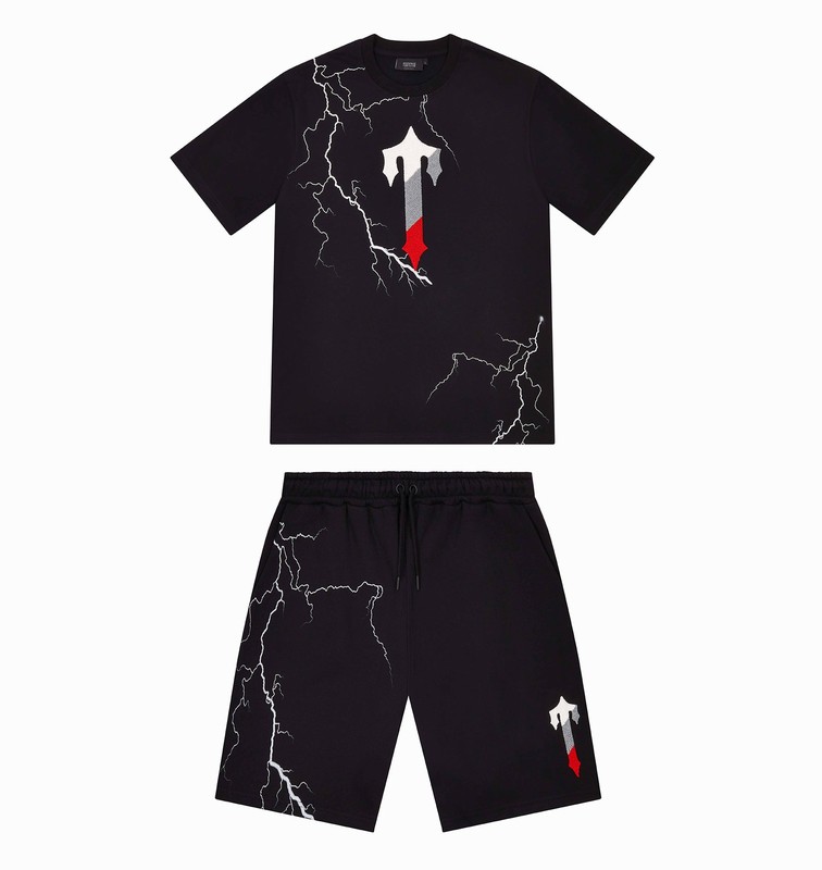 Trapstar Irongate T Lightning Shorts 黒 | TS-64924