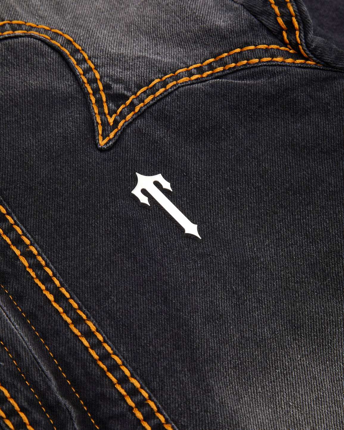Trapstar Irongate T Panel Denim Jacket 黒 | TS-65456