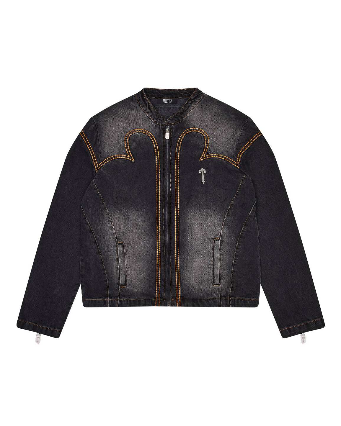 Trapstar Irongate T Panel Denim Jacket 黒 | TS-65456