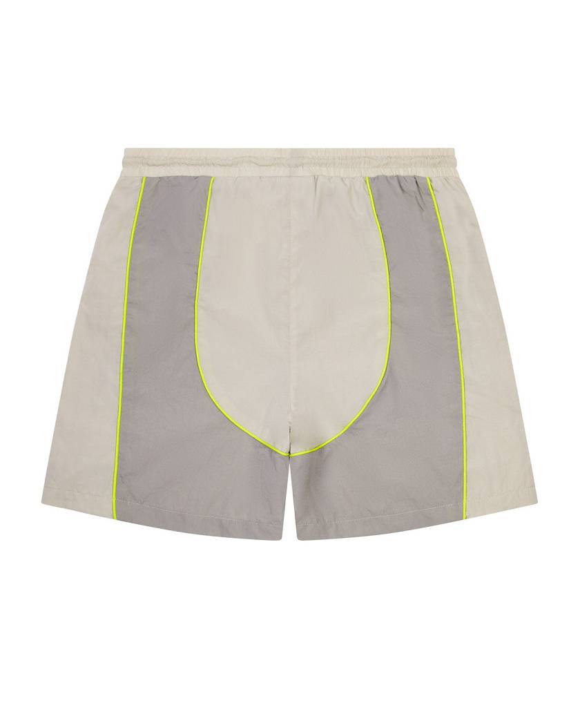 Trapstar Irongate T Panel Shell Shorts Greige | TS-65308