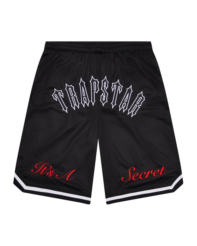 Trapstar It's A Secret Irongate Arch Shorts 黒 | TS-65297