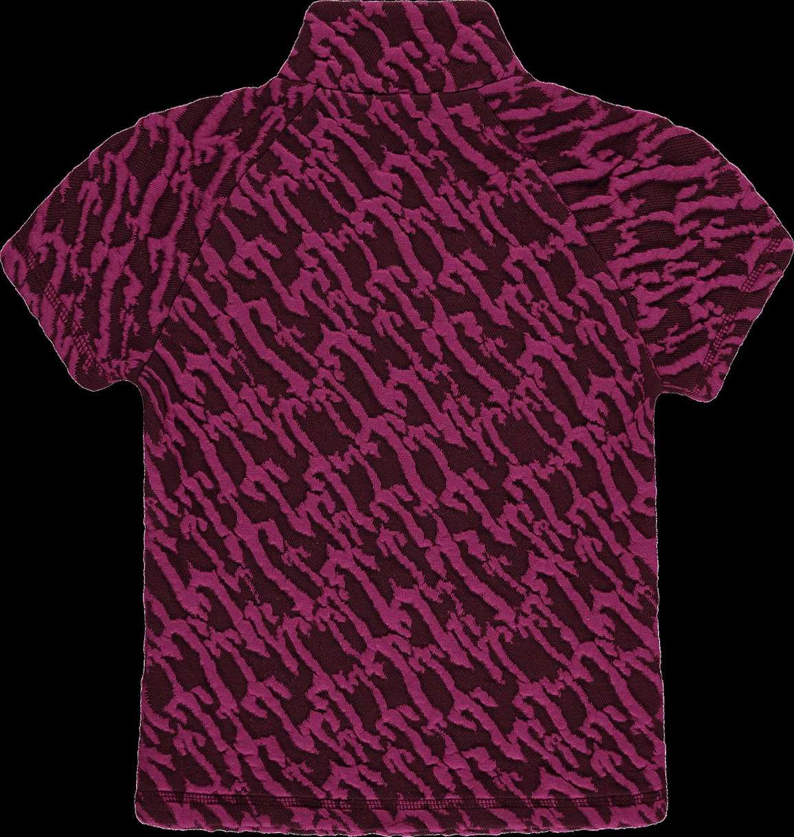 Trapstar Jacquard Fitted Zip Crop Top ボルドー ピンク | TS-65132