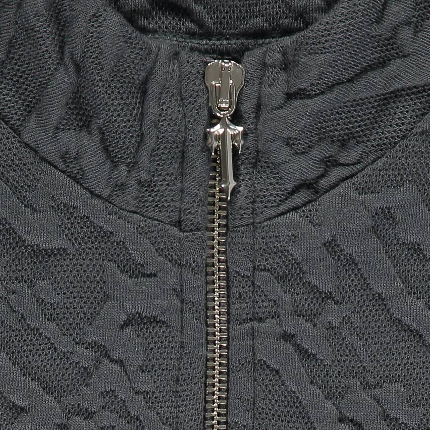 Trapstar Jacquard Fitted Zip Crop Top グレー | TS-65123