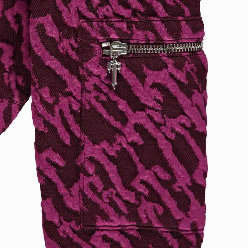 Trapstar Jacquard Fitted Zip ボルドー ピンク | TS-64786
