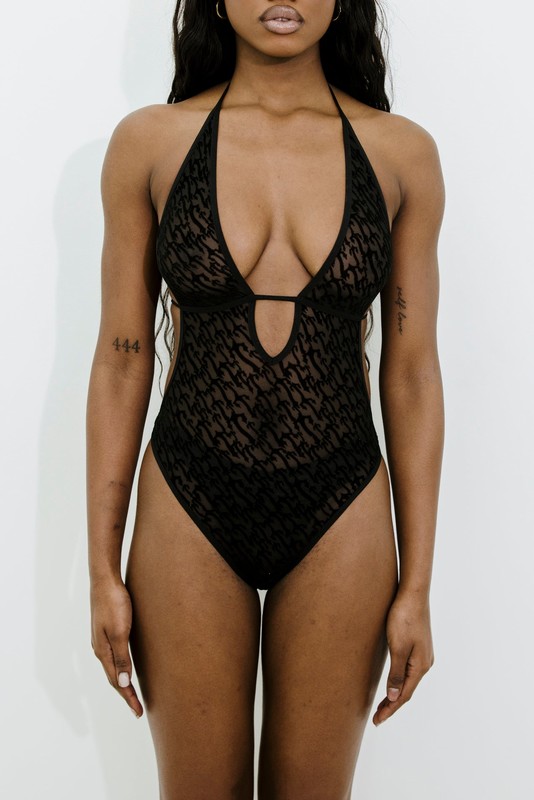Trapstar Jacquard Mesh Halterneck 黒 | TS-64802