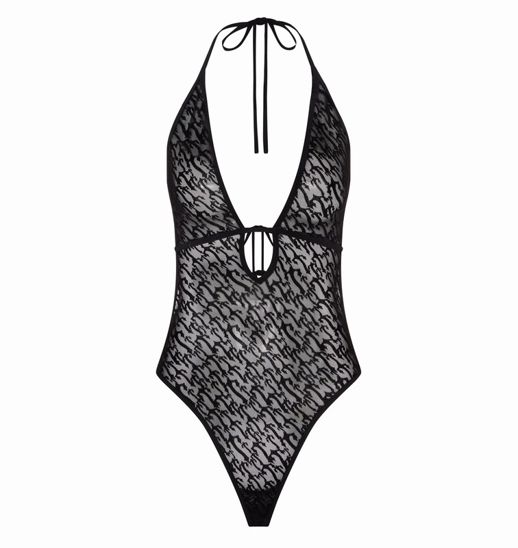 Trapstar Jacquard Mesh Halterneck 黒 | TS-64802