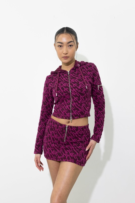 Trapstar Jacquard Mini ボルドー ピンク | TS-64783