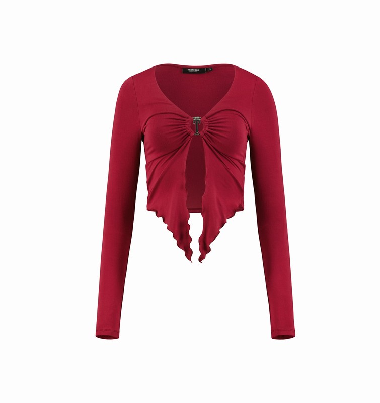 Trapstar Long Sleeve Wing 赤 | TS-64782