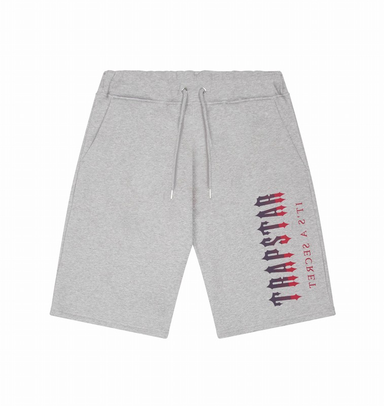Trapstar Oversized Decoded Shorts グレー 赤 | TS-64912