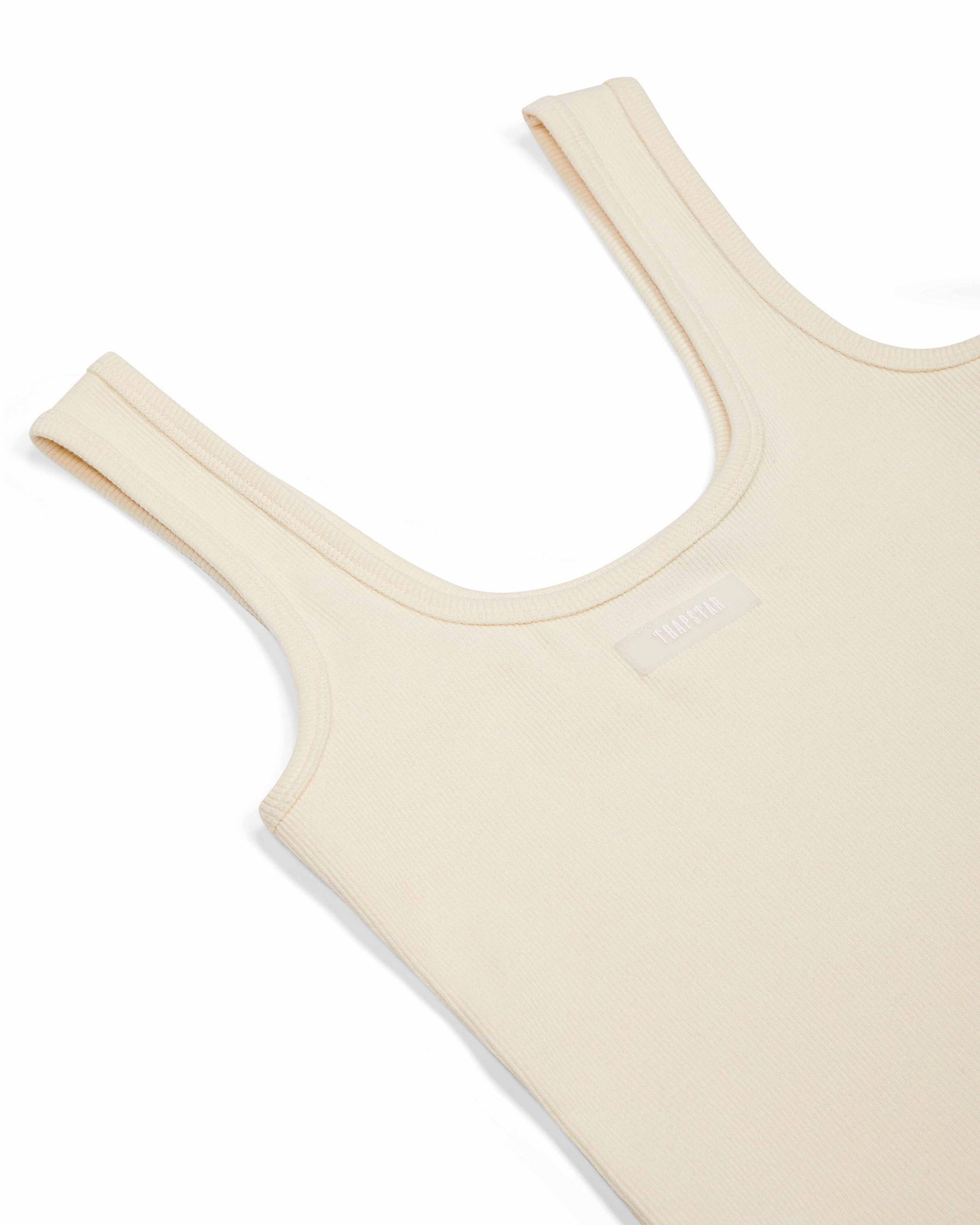 Trapstar Rib Vest with Irongate Silicone Badge 白 | TS-65126