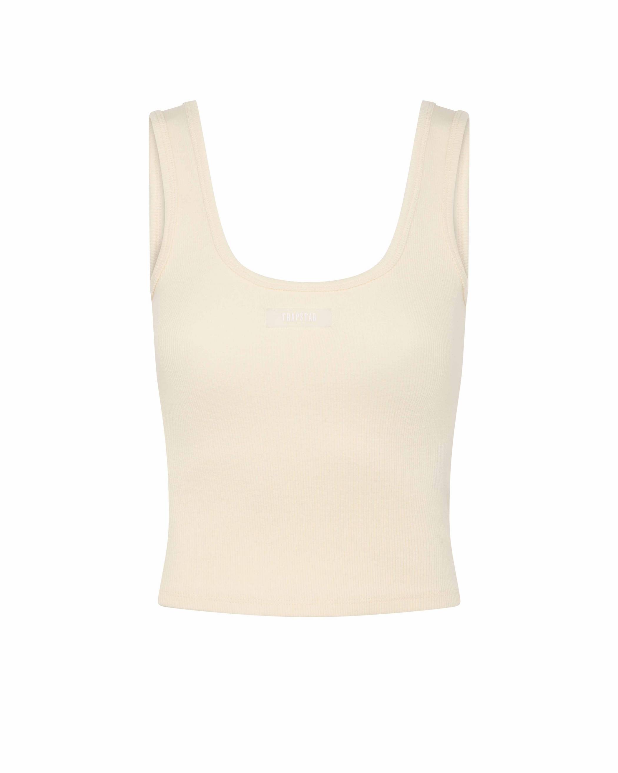 Trapstar Rib Vest with Irongate Silicone Badge 白 | TS-65126