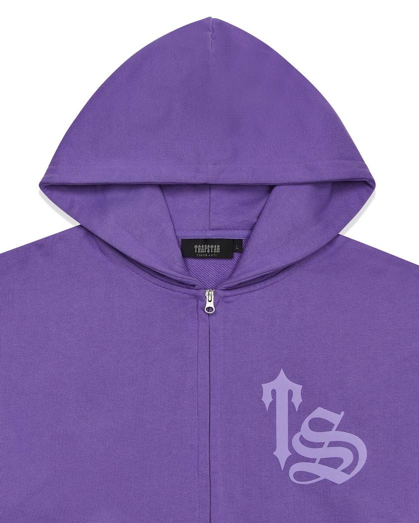 Trapstar Script Hoodie 紫 | TS-65345