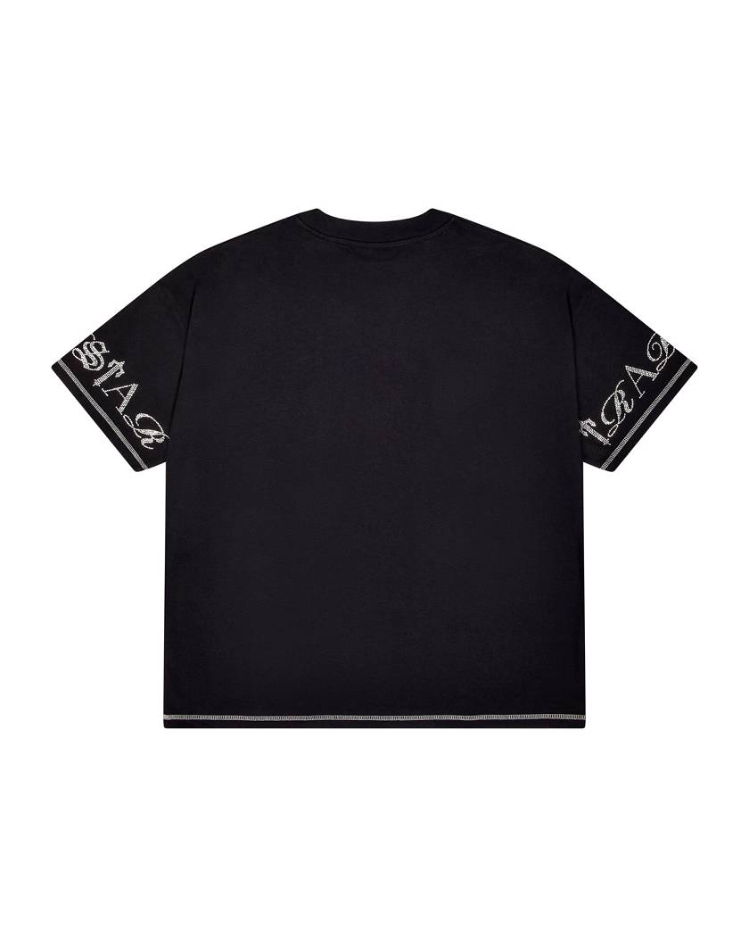 Trapstar Script Tee 2.0 黒 | TS-65247