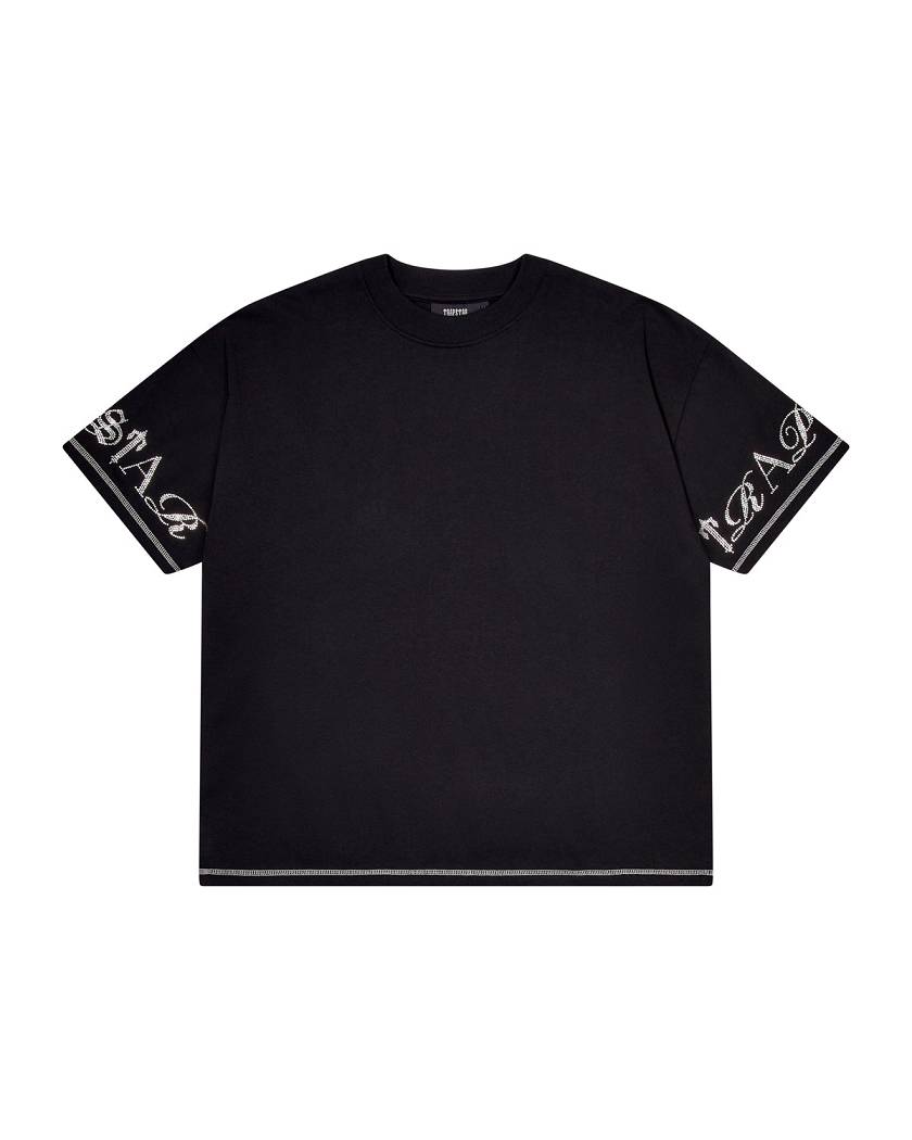 Trapstar Script Tee 2.0 黒 | TS-65247