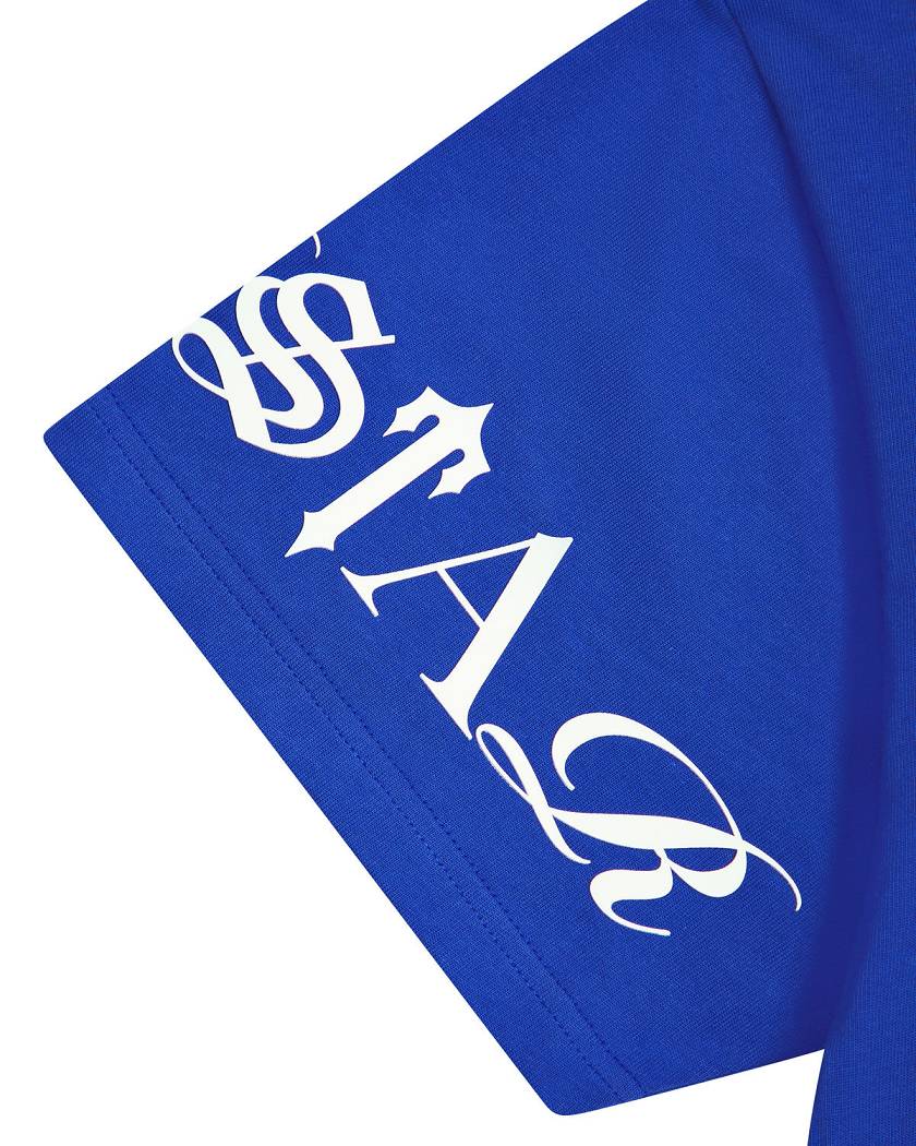 Trapstar Script Tee 青 白 | TS-65289