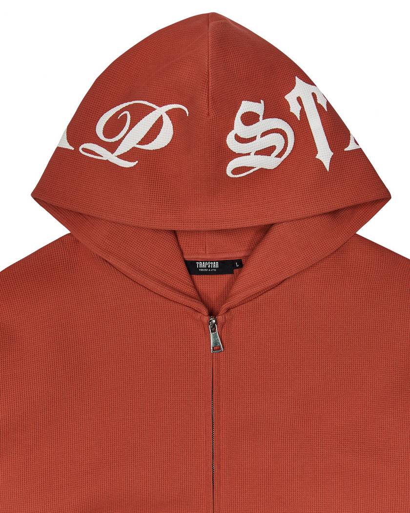 Trapstar Script Waffle Hoodie オレンジ | TS-65344