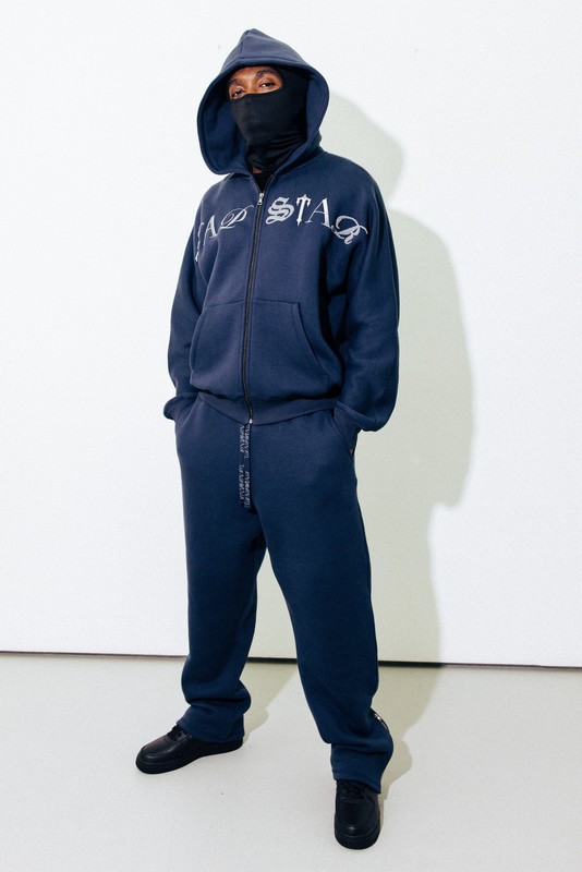 Trapstar Script Zip ネイビー | TS-64870