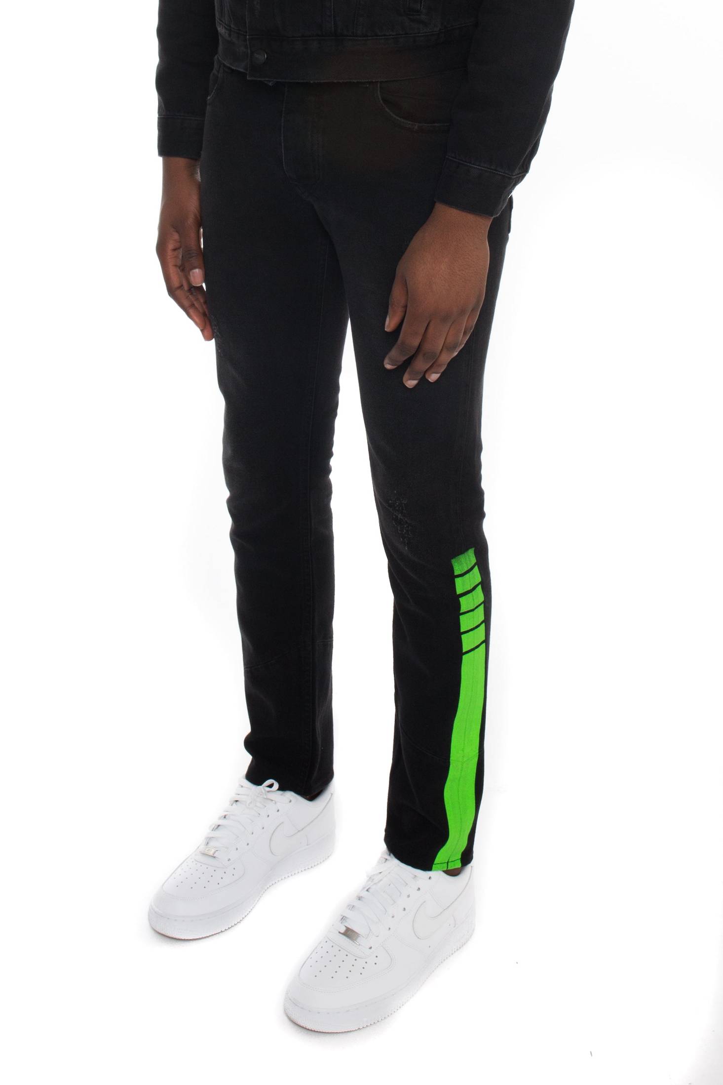 Trapstar Stripe Denim Jeans 緑 | TS-65320