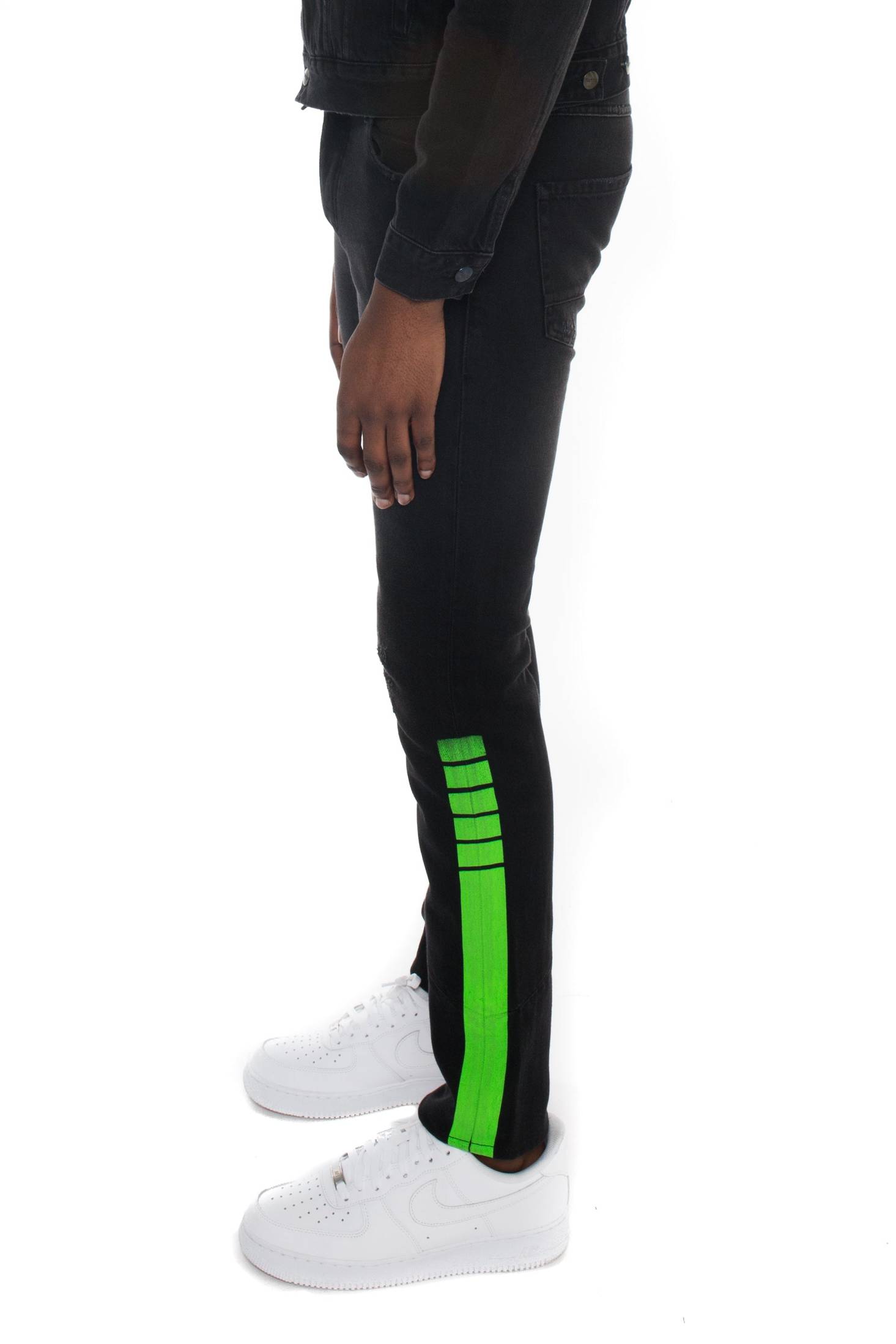 Trapstar Stripe Denim Jeans 緑 | TS-65320