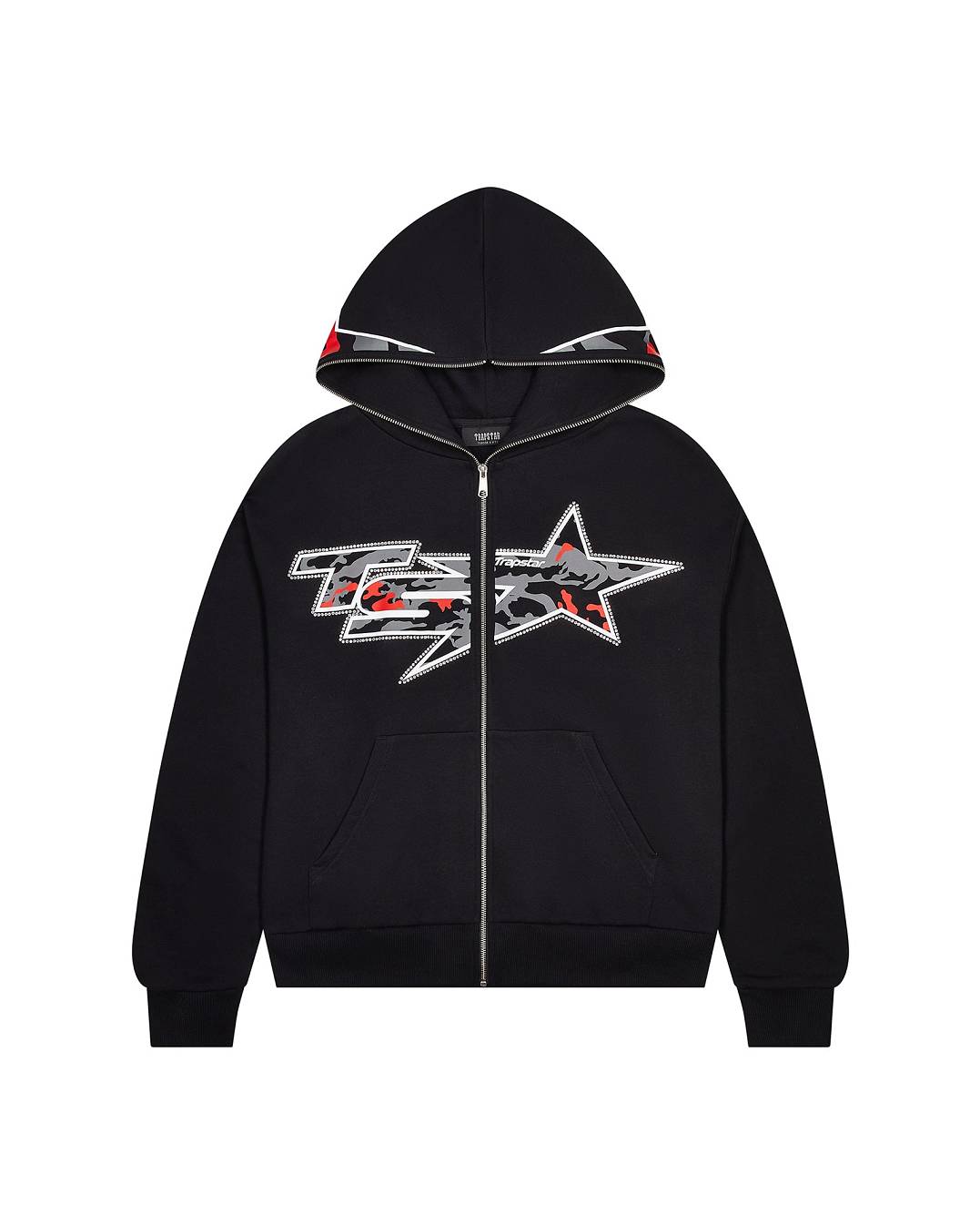 Trapstar TS Star Camo Hoodie 黒 | TS-65342