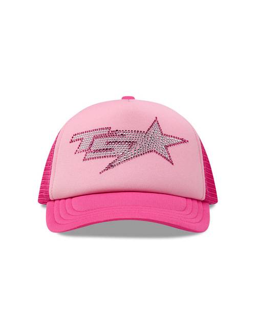 Trapstar TS Star Diamante Trucker ピンク | TS-65082