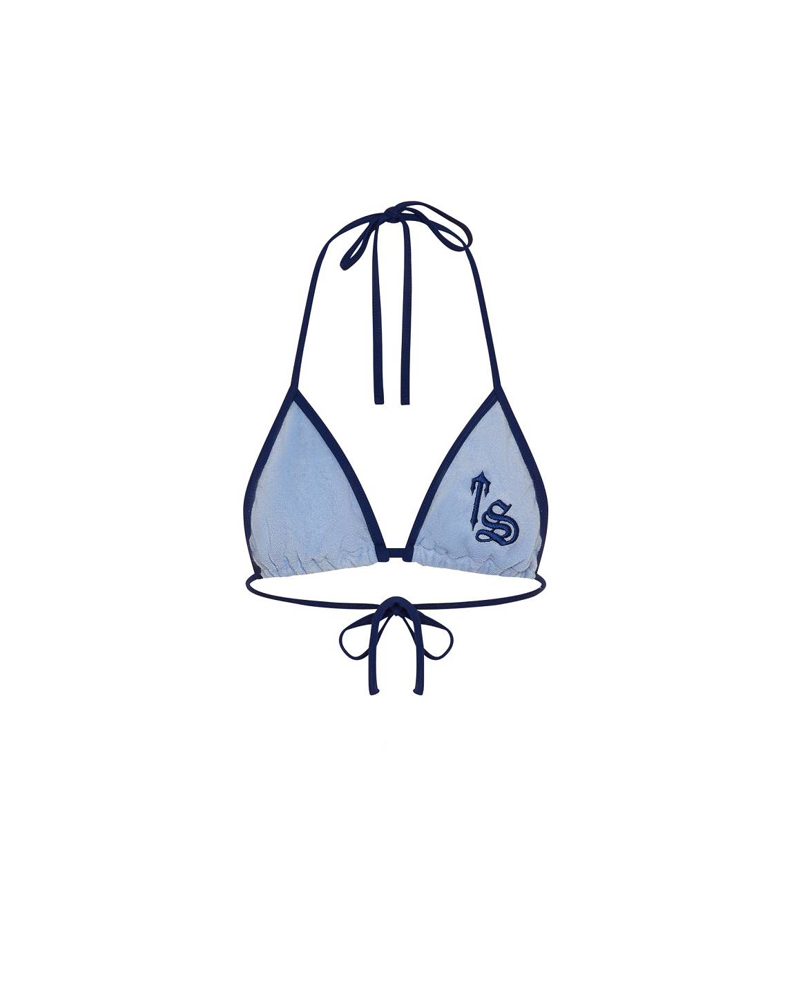 Trapstar Terry Script Bikini Top 青 | TS-65091