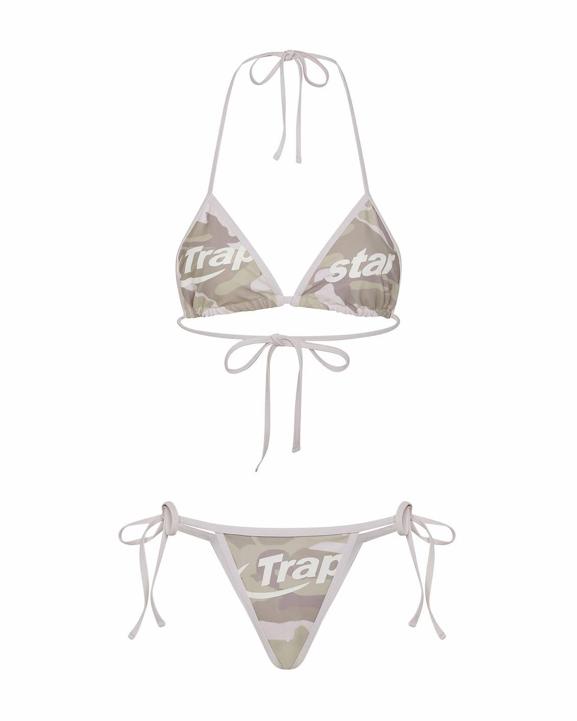 Trapstar Womens Hyperdrive Bikini Top 迷彩 | TS-65097
