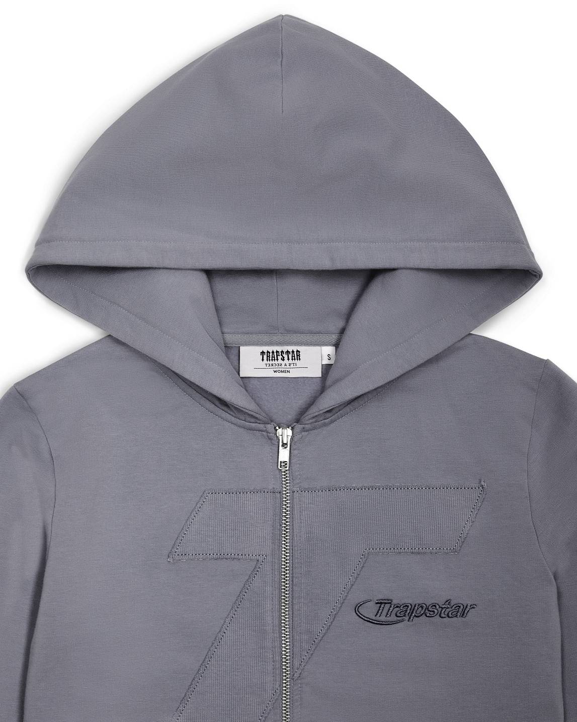 Trapstar Womens Hyperdrive Rib Panel Zip Hoodie 黒 | TS-65156