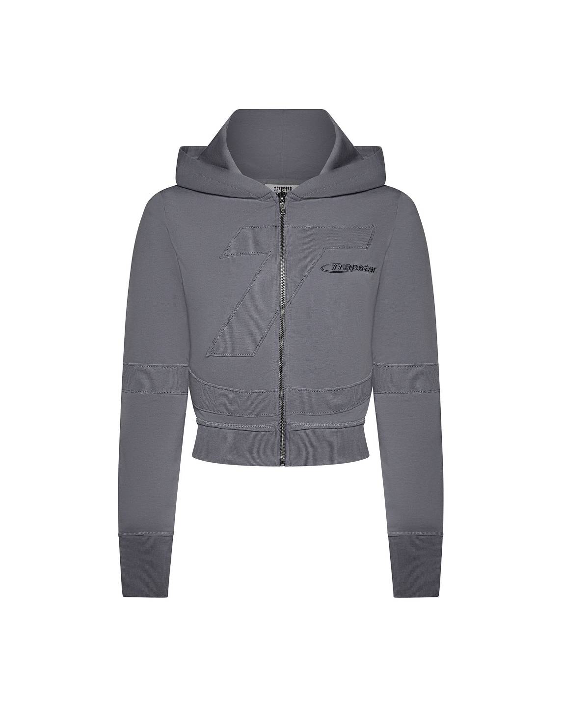 Trapstar Womens Hyperdrive Rib Panel Zip Hoodie 黒 | TS-65156