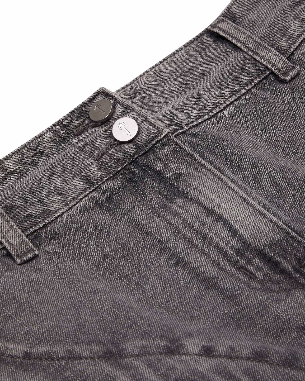 Trapstar Womens Irongate T Denim Zip Detail Mini Skirt グレー | TS-65102