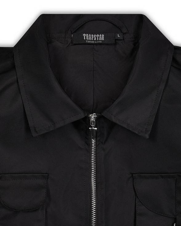 Trapstar ナイロン Twill Coach Jacket 黒 | TS-65461