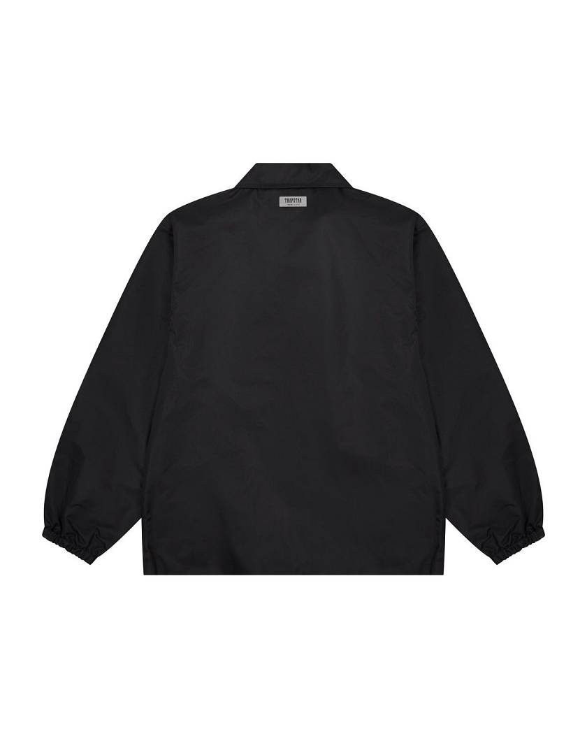 Trapstar ナイロン Twill Coach Jacket 黒 | TS-65461