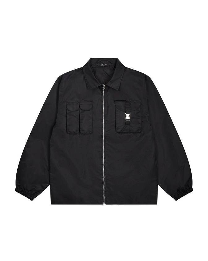 Trapstar ナイロン Twill Coach Jacket 黒 | TS-65461