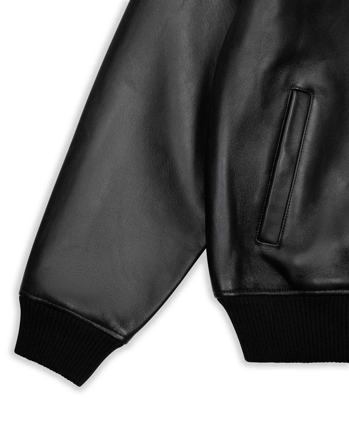 Trapstar x Avirex Leather Jacket 黒 | TS-65429
