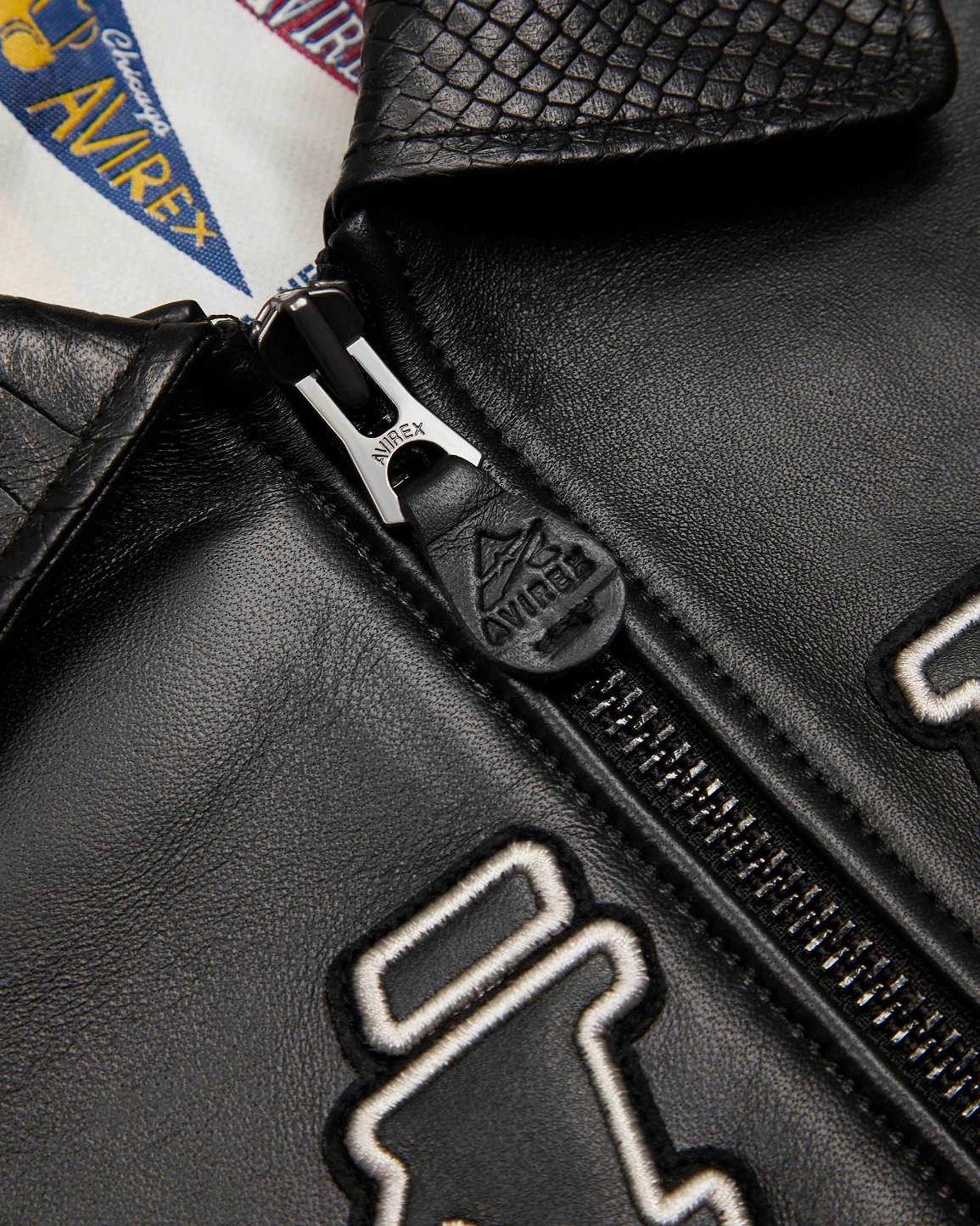 Trapstar x Avirex Leather Jacket 黒 | TS-65429