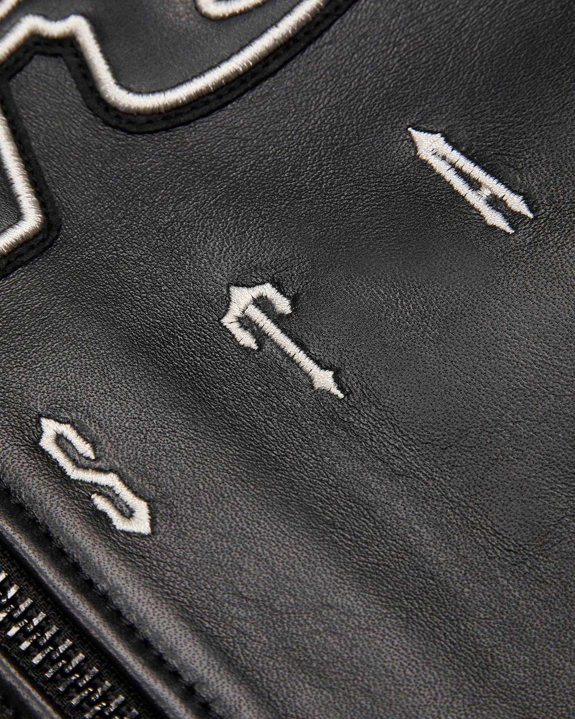 Trapstar x Avirex Leather Jacket 黒 | TS-65429