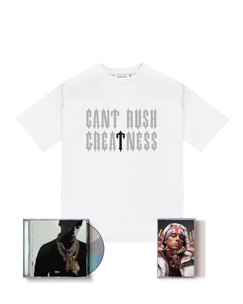 Trapstar x Central Cee Irongate Tee CD & Cassette Bundle 白 | TS-65218