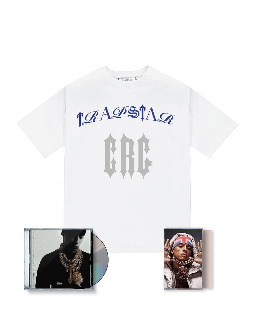 Trapstar x Central Cee Script Tee CD & Cassette Bundle 白 | TS-65220