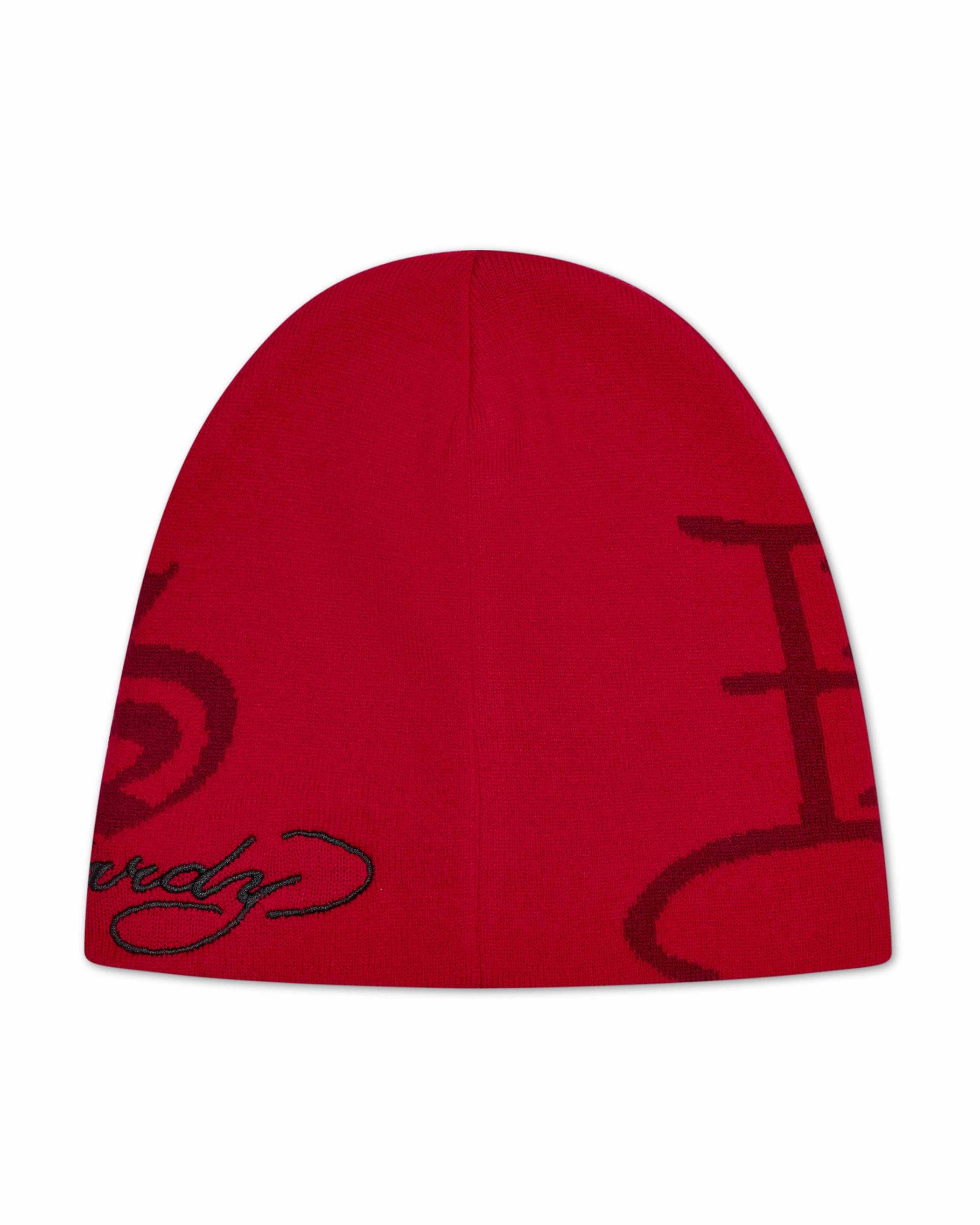 Trapstar x Ed Hardy Beanie 赤 | TS-65175