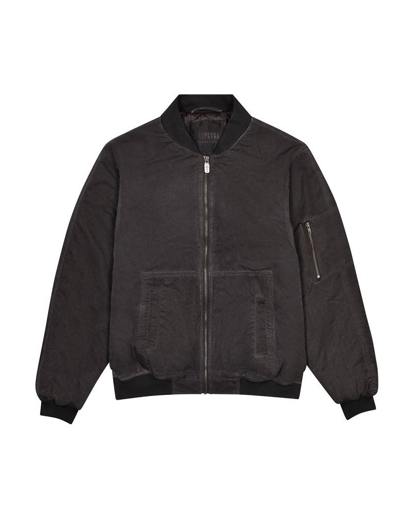 Trapstar x Ed Hardy Bomber- Black 黒 | TS-65455
