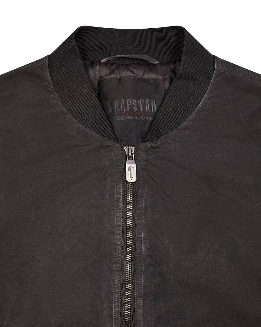 Trapstar x Ed Hardy Bomber- Black 黒 | TS-65455